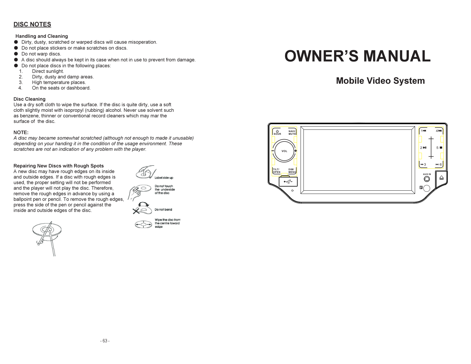 Farenheit TID-500T Owner's Manual