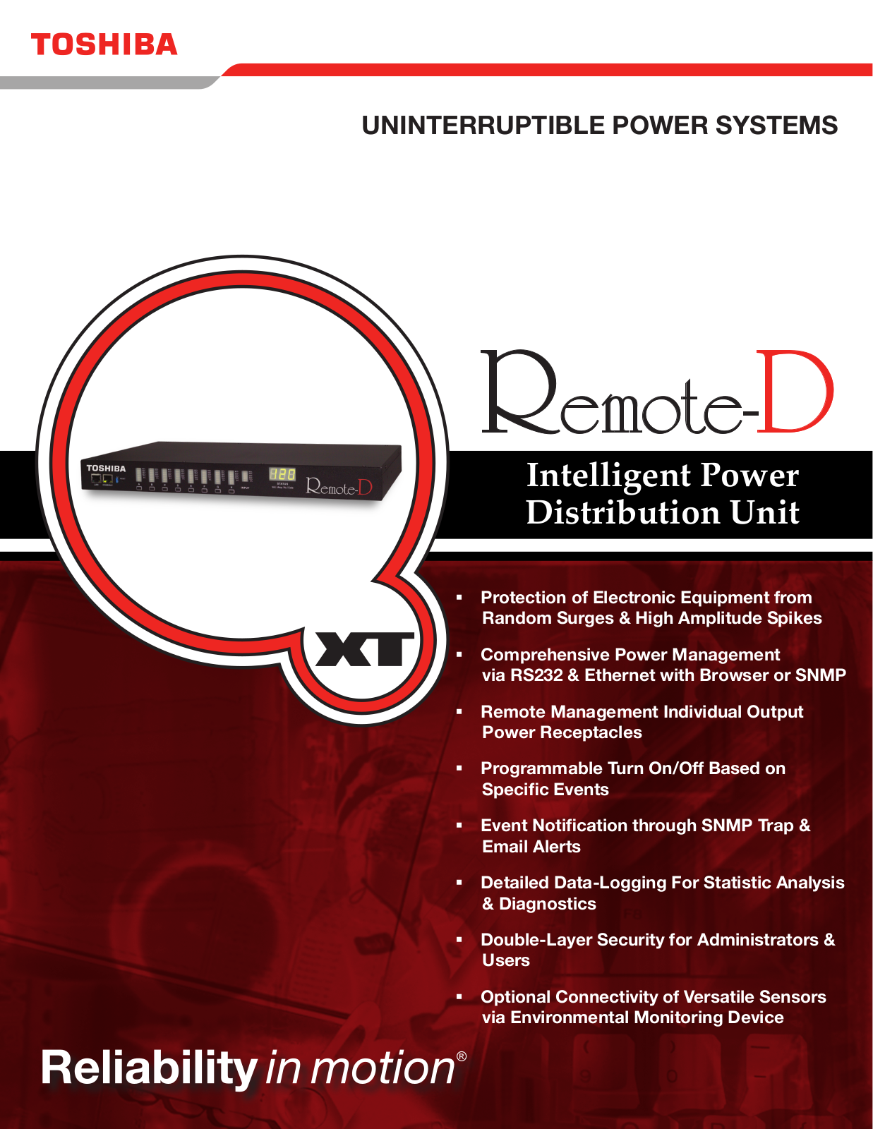 Toshiba REMOTE-D User Manual