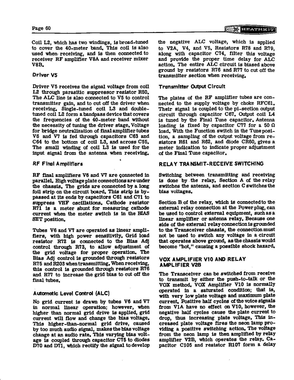 HEATHKIT HW-22a User Manual (PAGE 60)