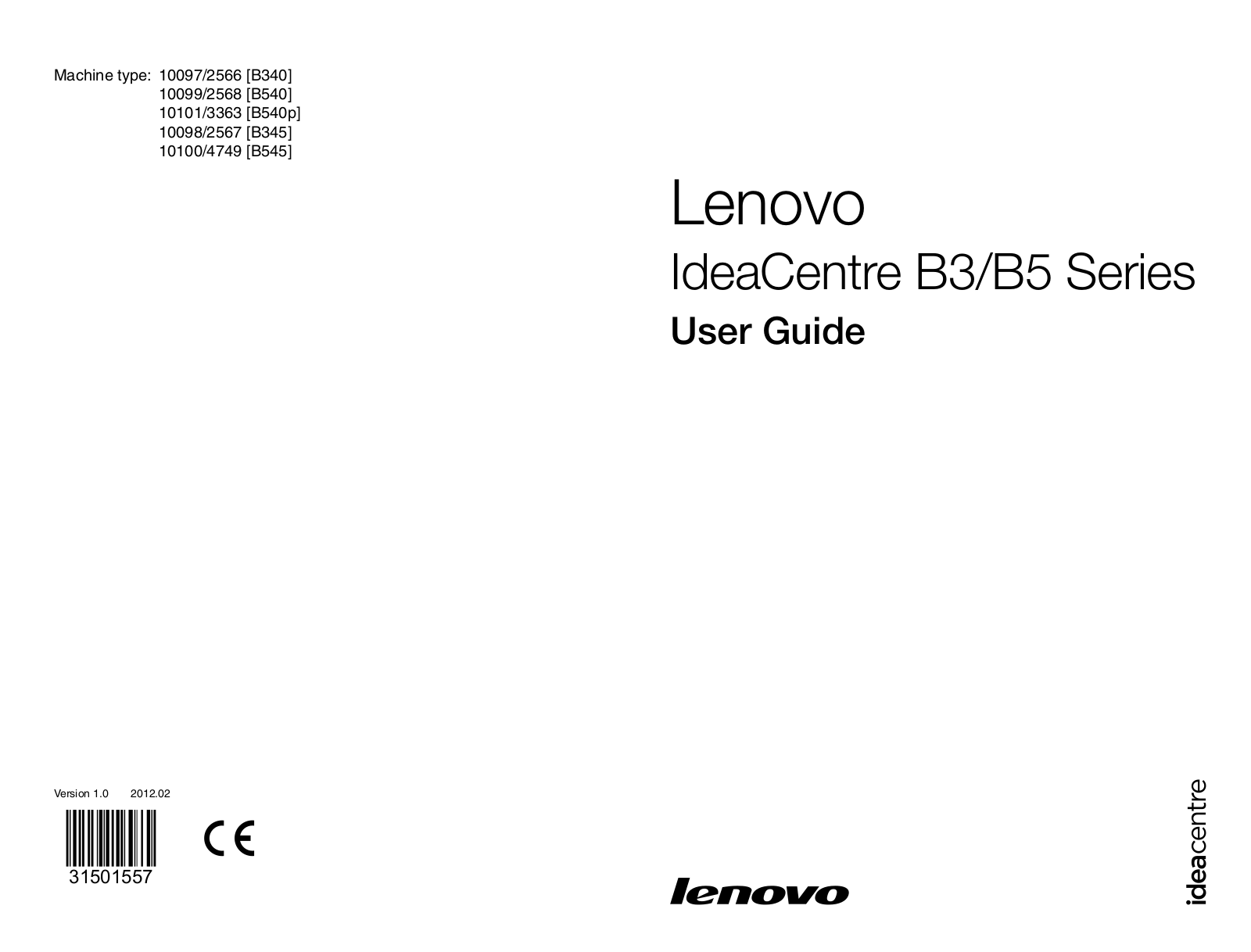 Lenovo 3363, 08871BU, 08872CU, 08873BU, 08881AU User Manual