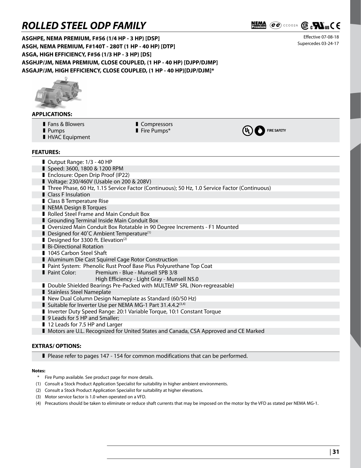 Teco Rolled steel odp family Catalog Page