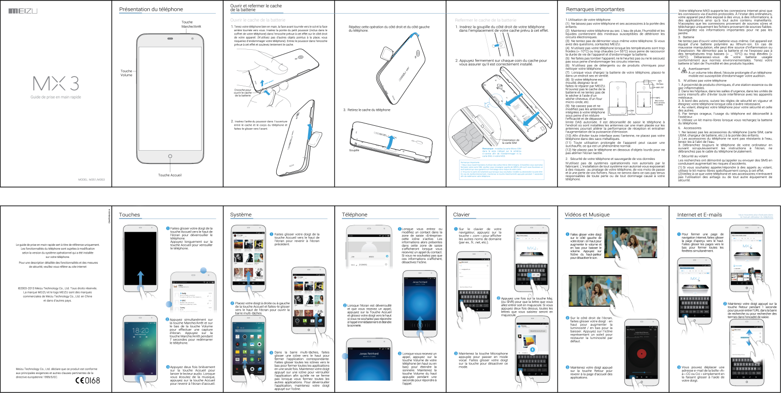 MEIZU M3 Noir 4 Go, M3 Noir 8 Go User Manual