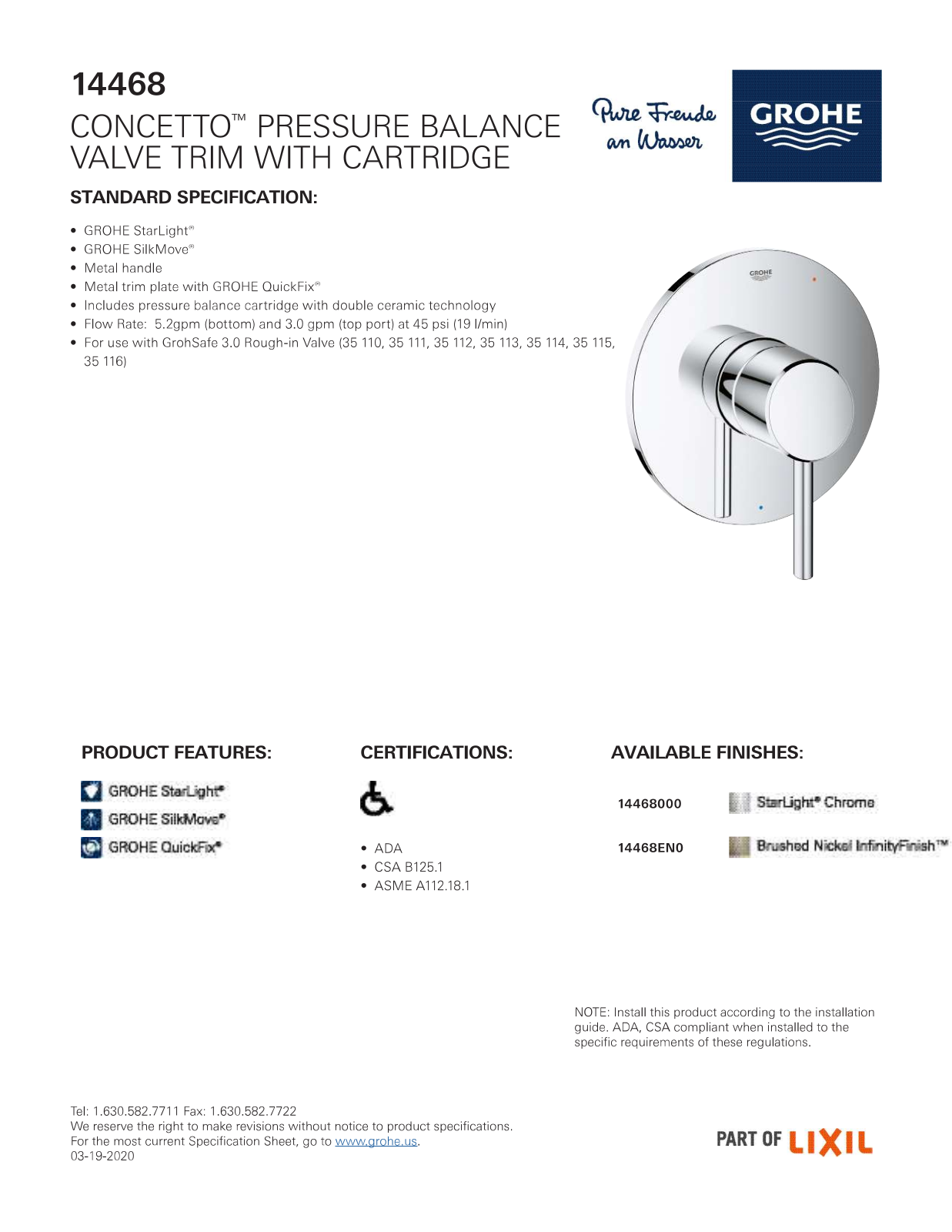 GROHE HBZM1601 Specifications - ManualMachine.com