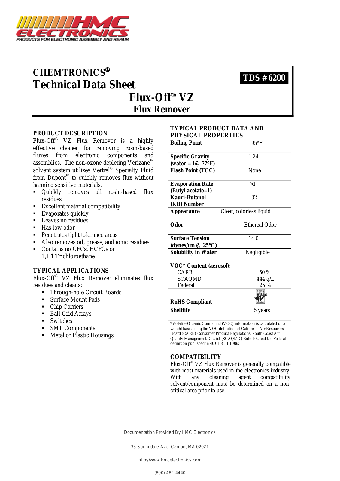 HMC Electronics ES6200 User Manual