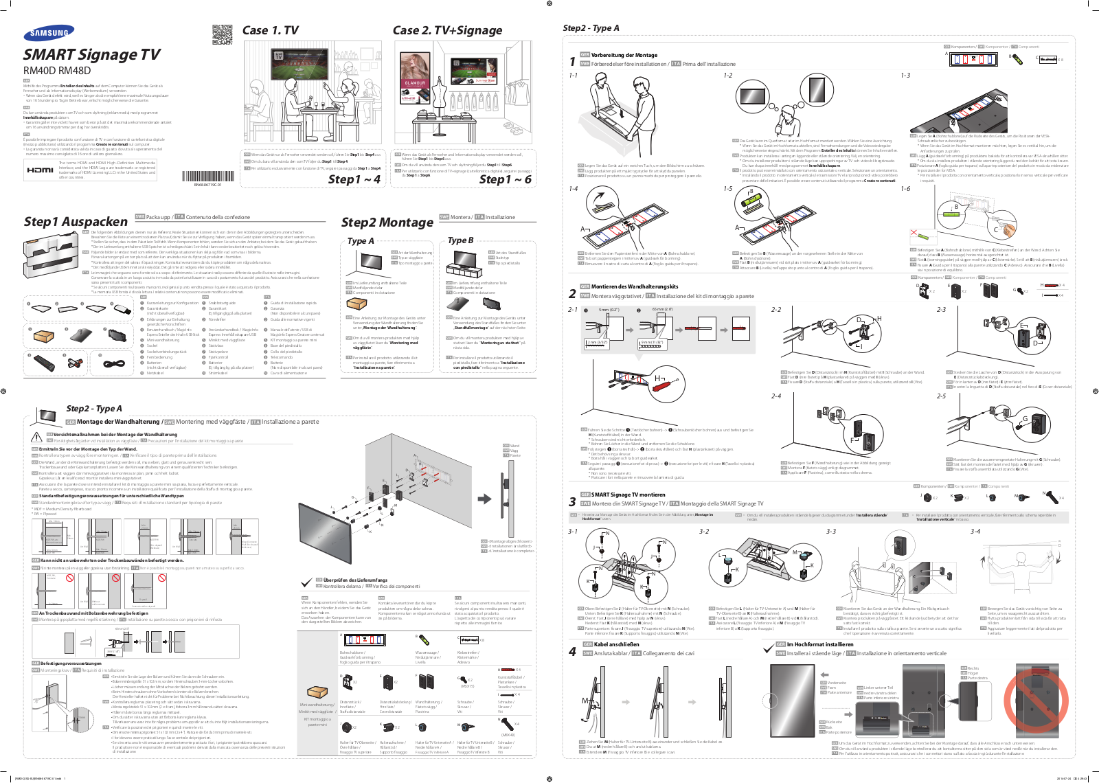 Samsung RM40D, RM48D User guide