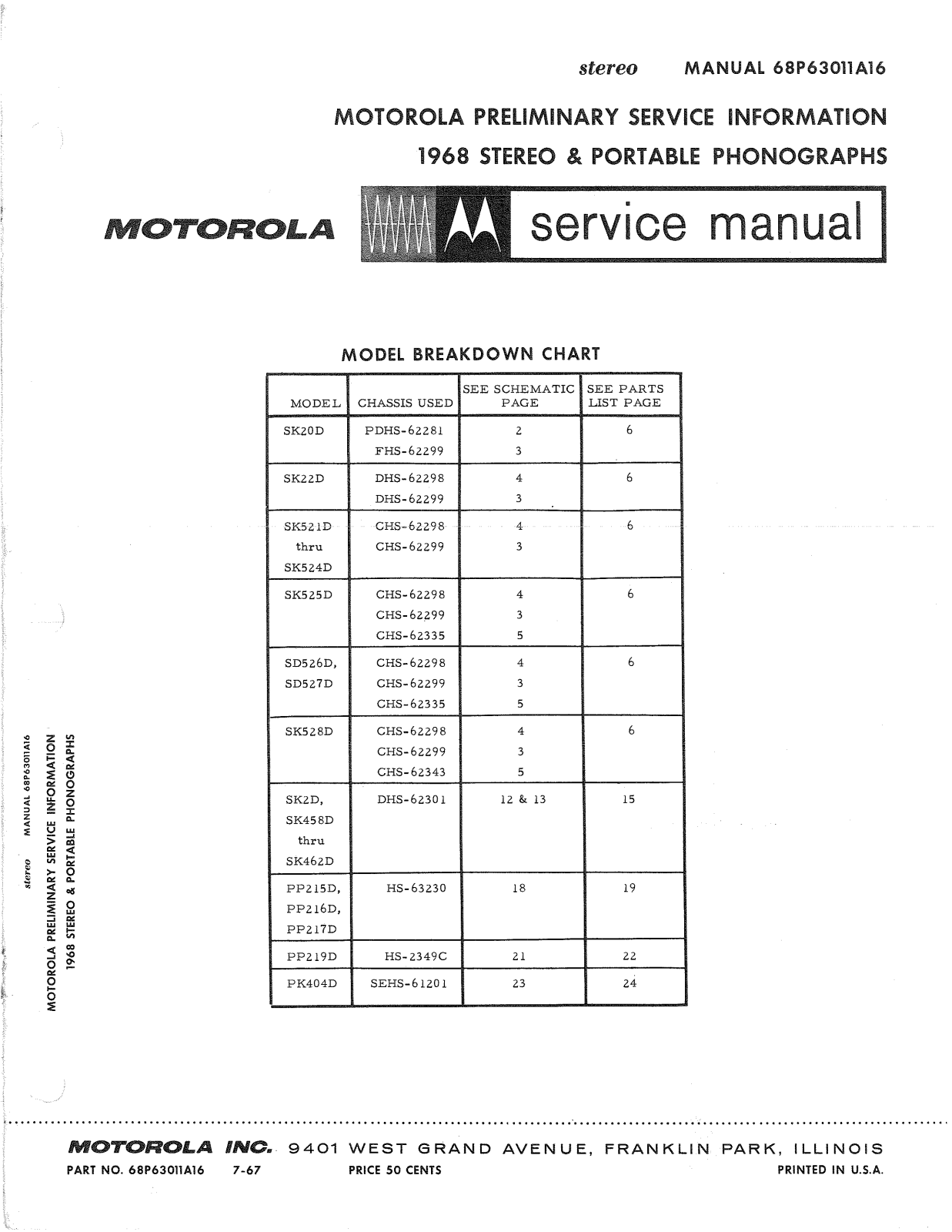 Moth Audio Phonographs Schematic