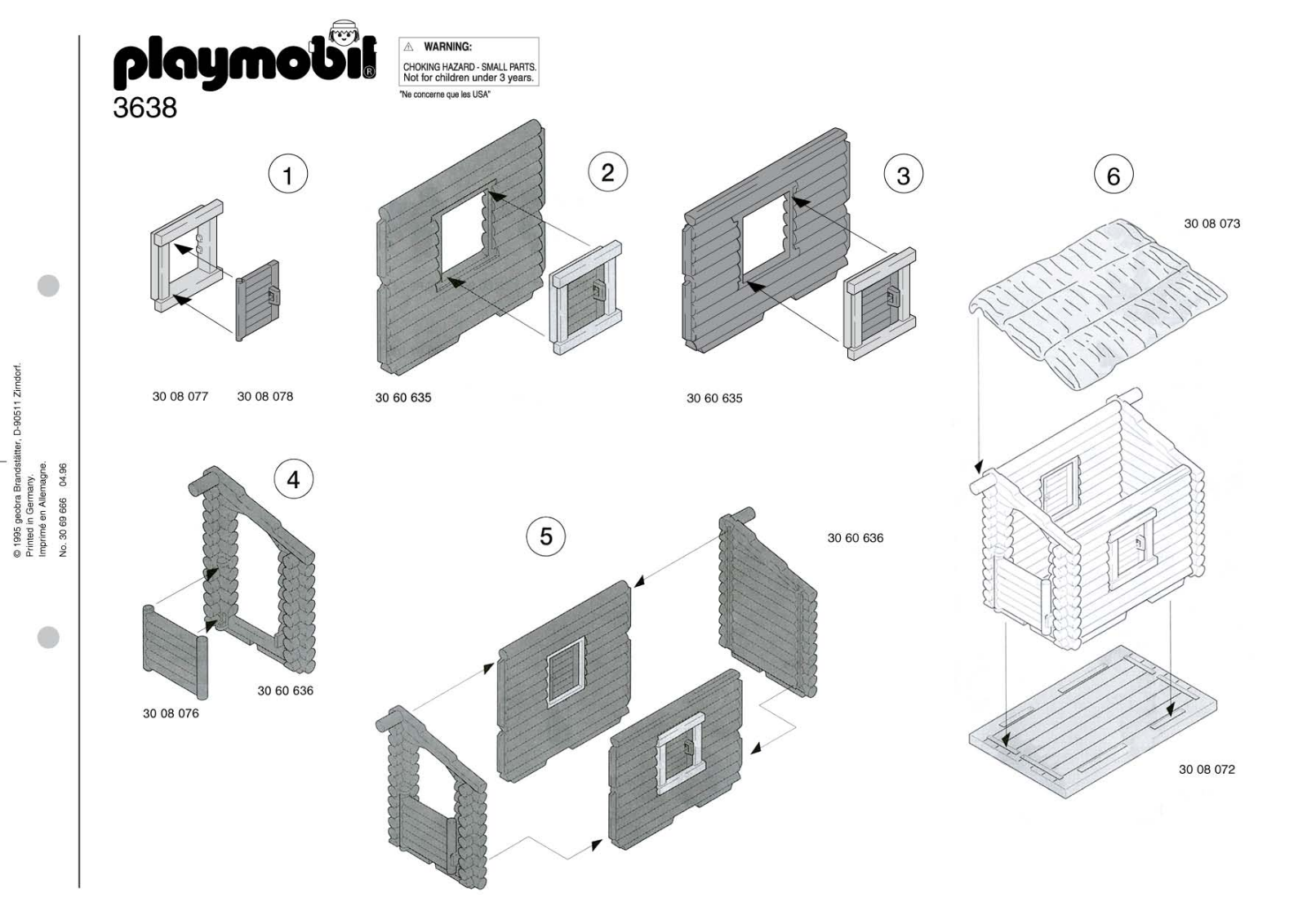 Playmobil 3638 Instructions