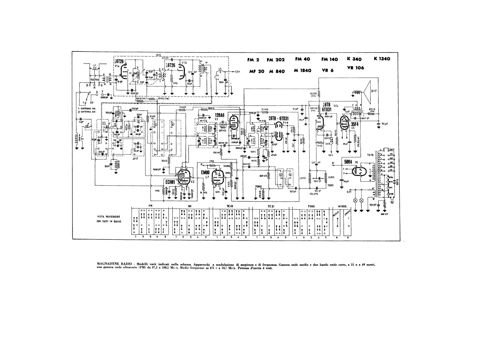 Kennedy k340, k1340 schematic