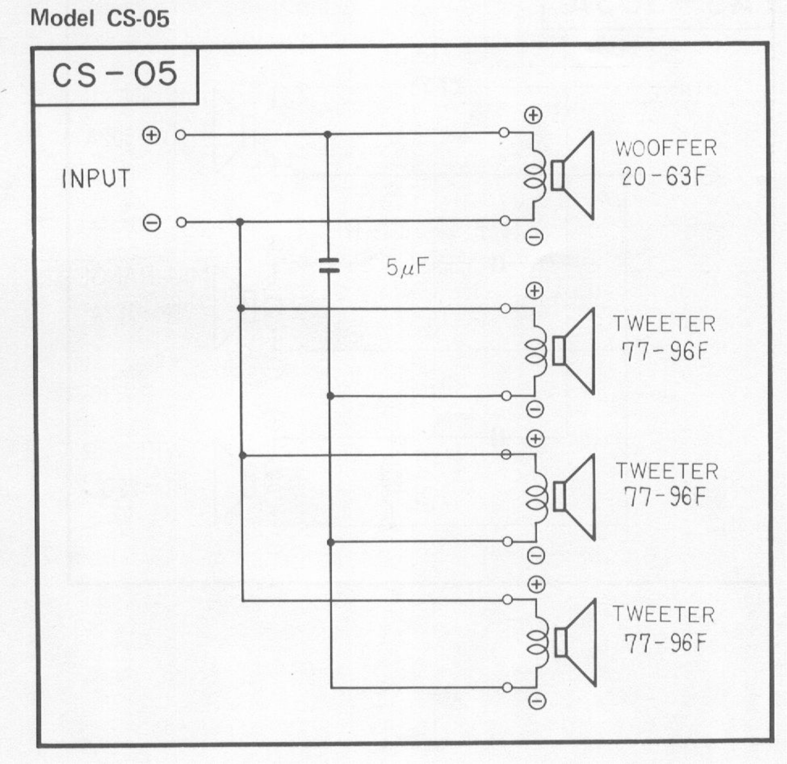 Pioneer CS-05 Schematic