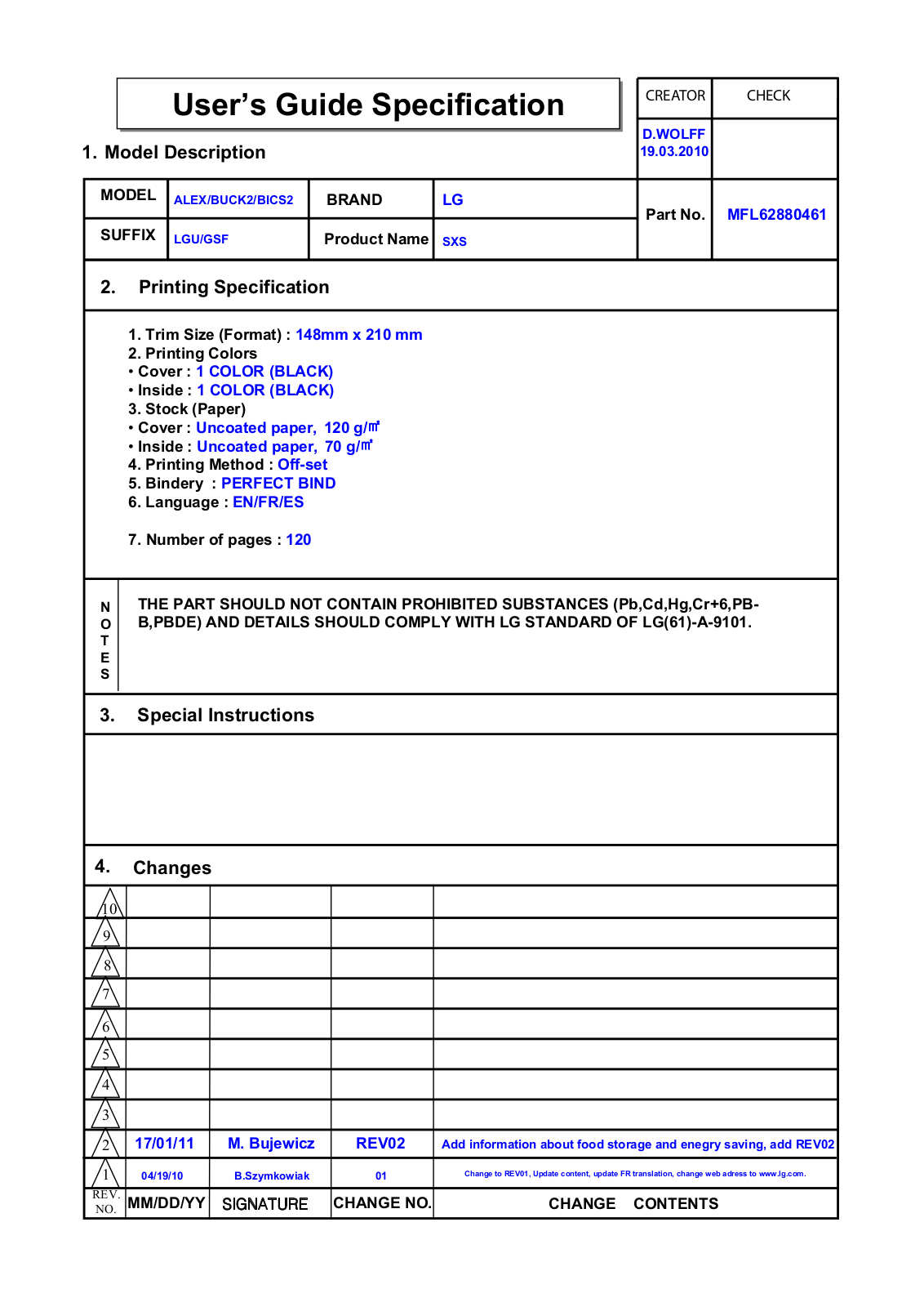 LG GS3159PVJV User manual