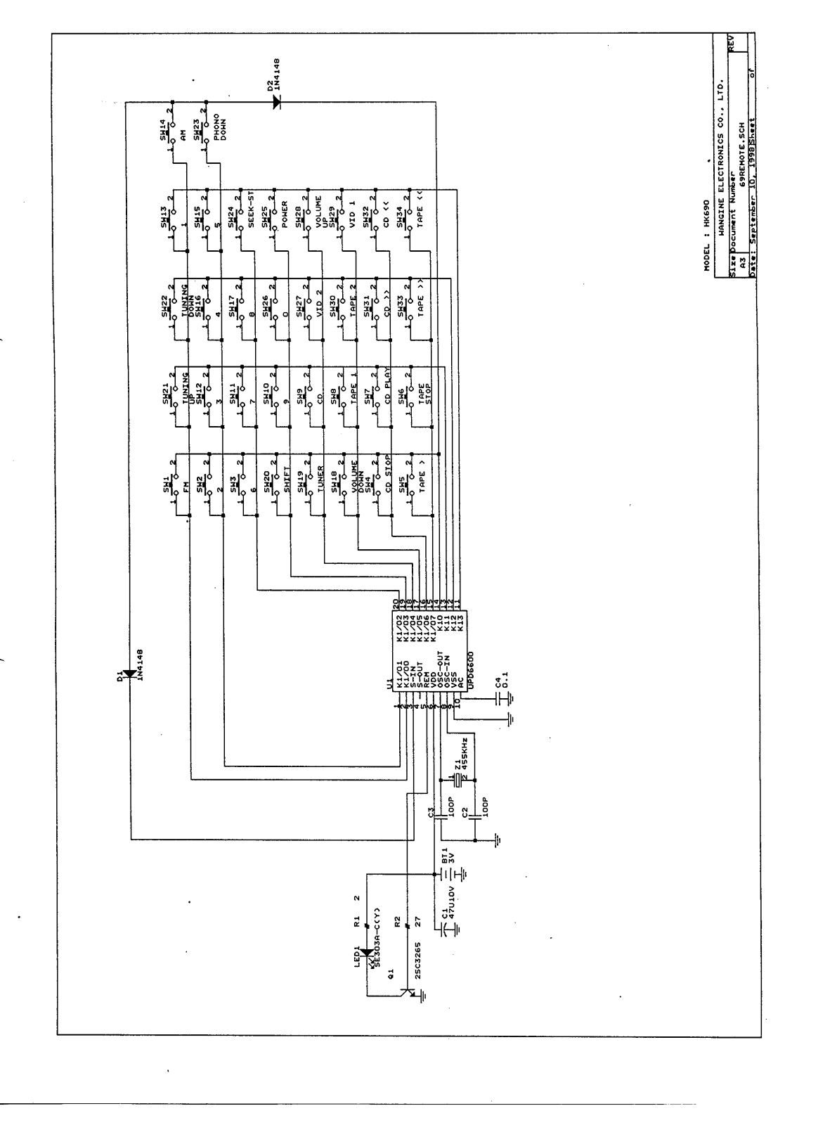 Harman Kardon HK-690 Schematic