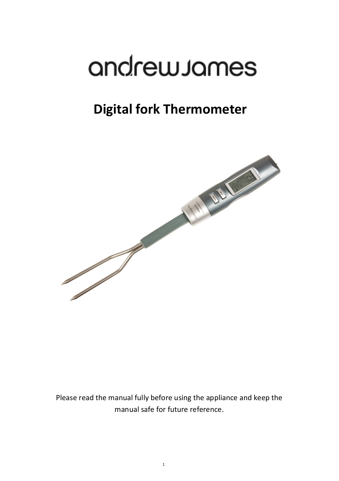 Andrew James Fork Thermometer User Manual