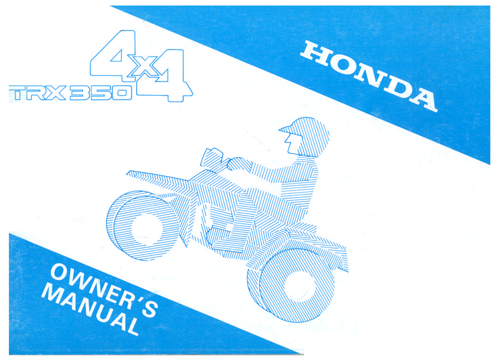 Honda TRX35001 1985 Owner's Manual