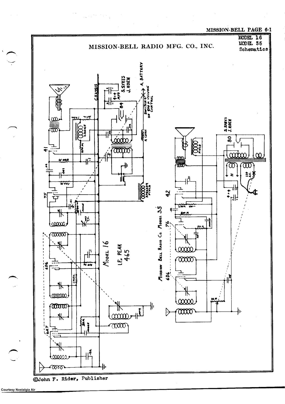 Mission Bell Radio 35 Schematic - ManualMachine.com