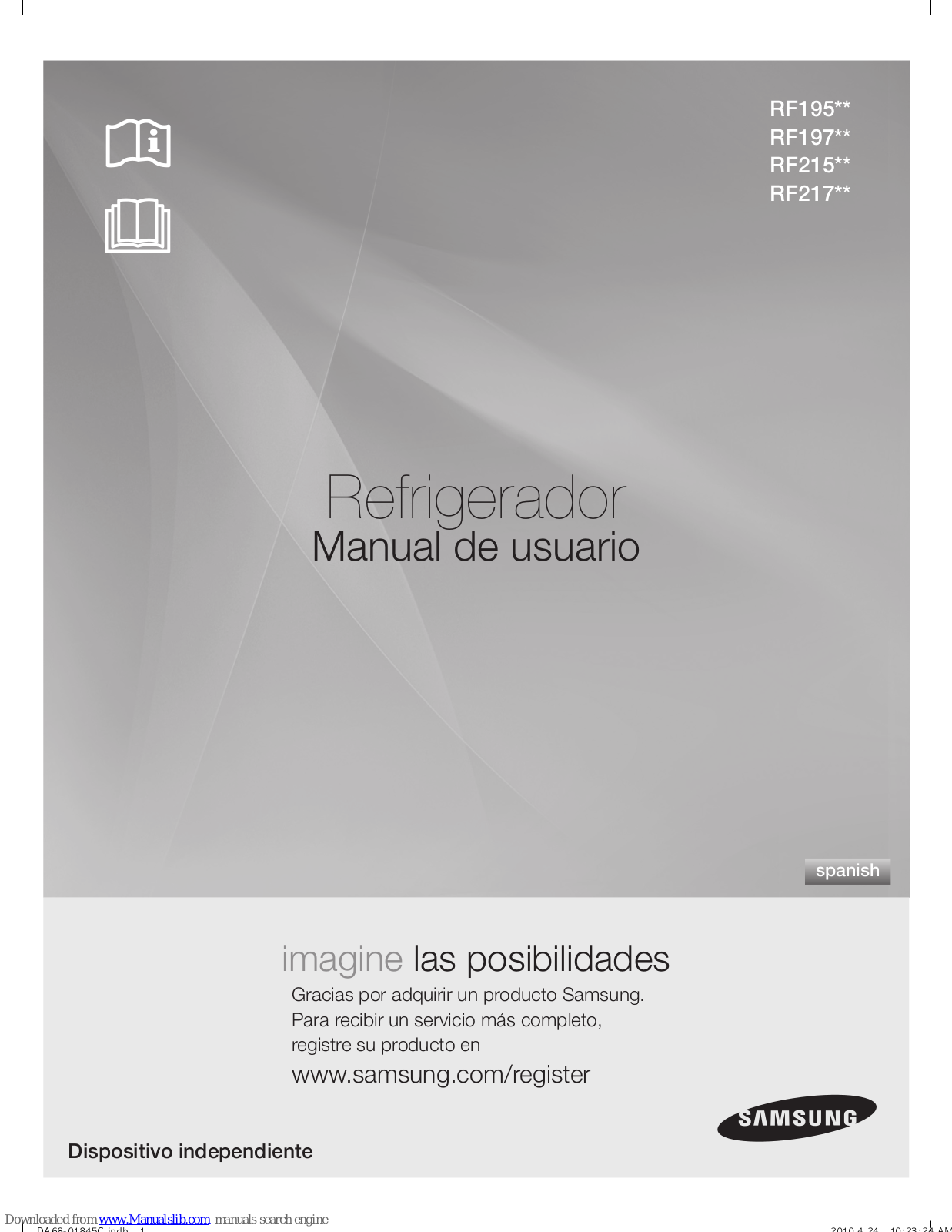 Samsung RF195 Series, RF197 Series, RF215 Series, RF217 Series Manual De Usuario