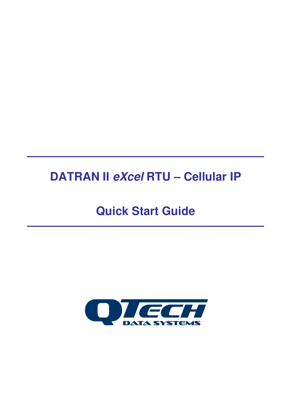 QTech Intermax Cellular Modem User Manual