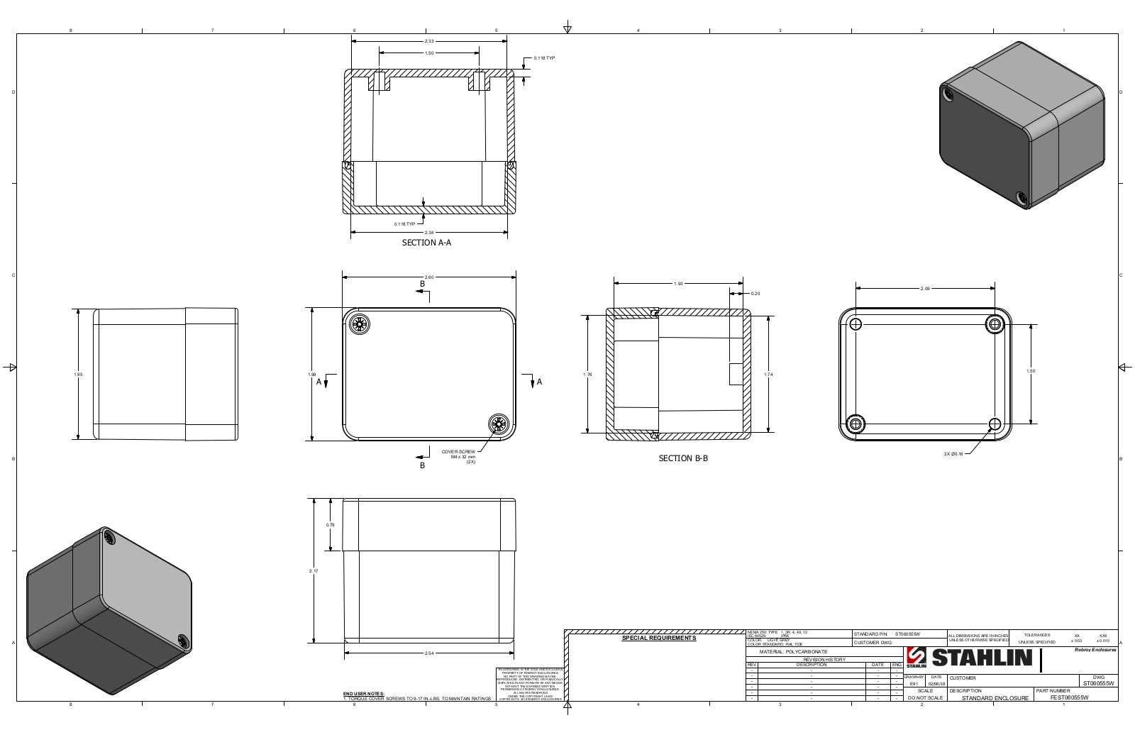 Stahlin ST060555W Reference Drawing