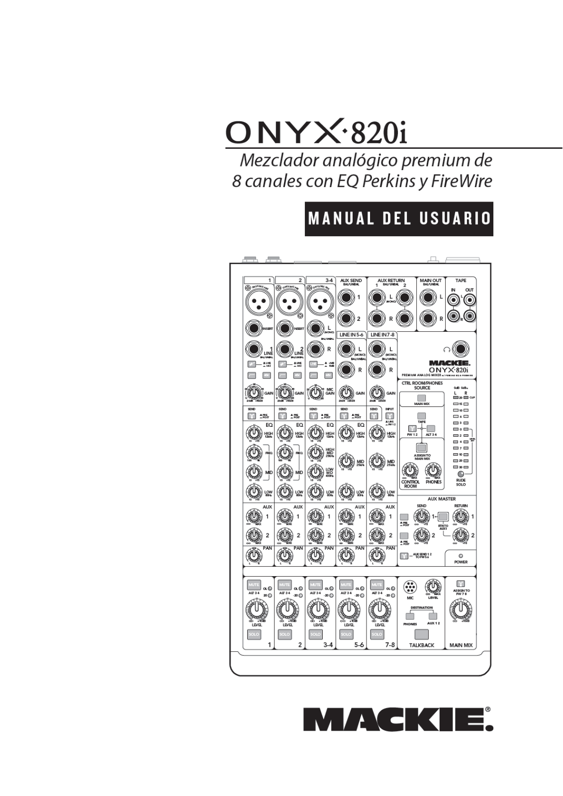 Mackie Onyx 820i Owner's Manual