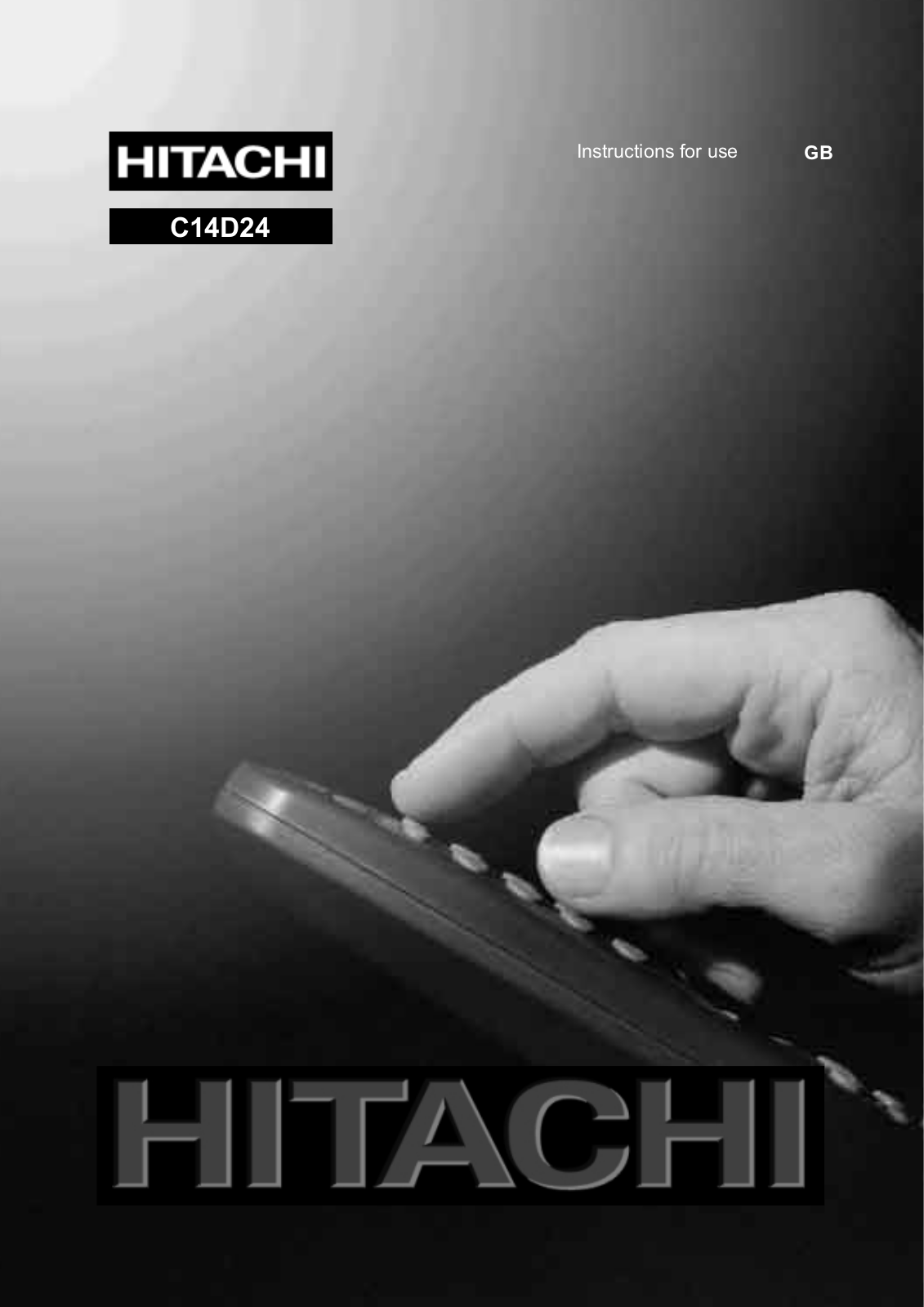 Hitachi C14D24 User Manual