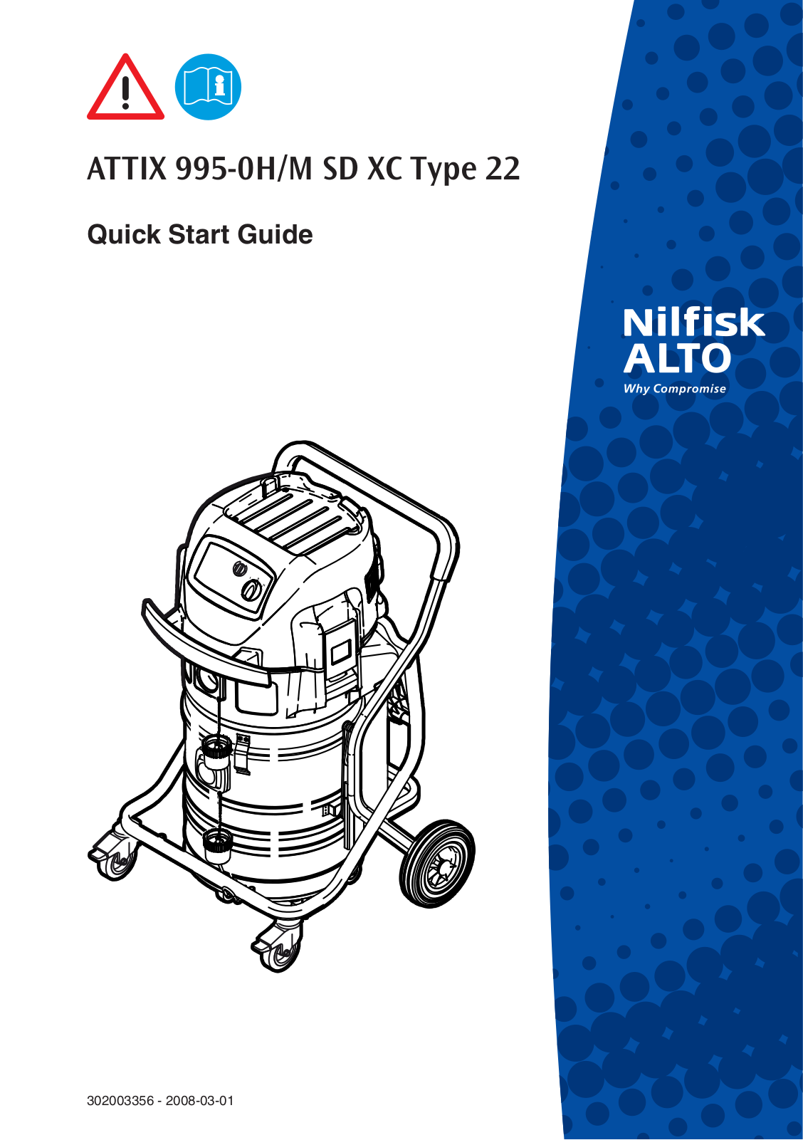 Nilfisk ATTIX 995-0H, M SD XC Type 22 User Manual