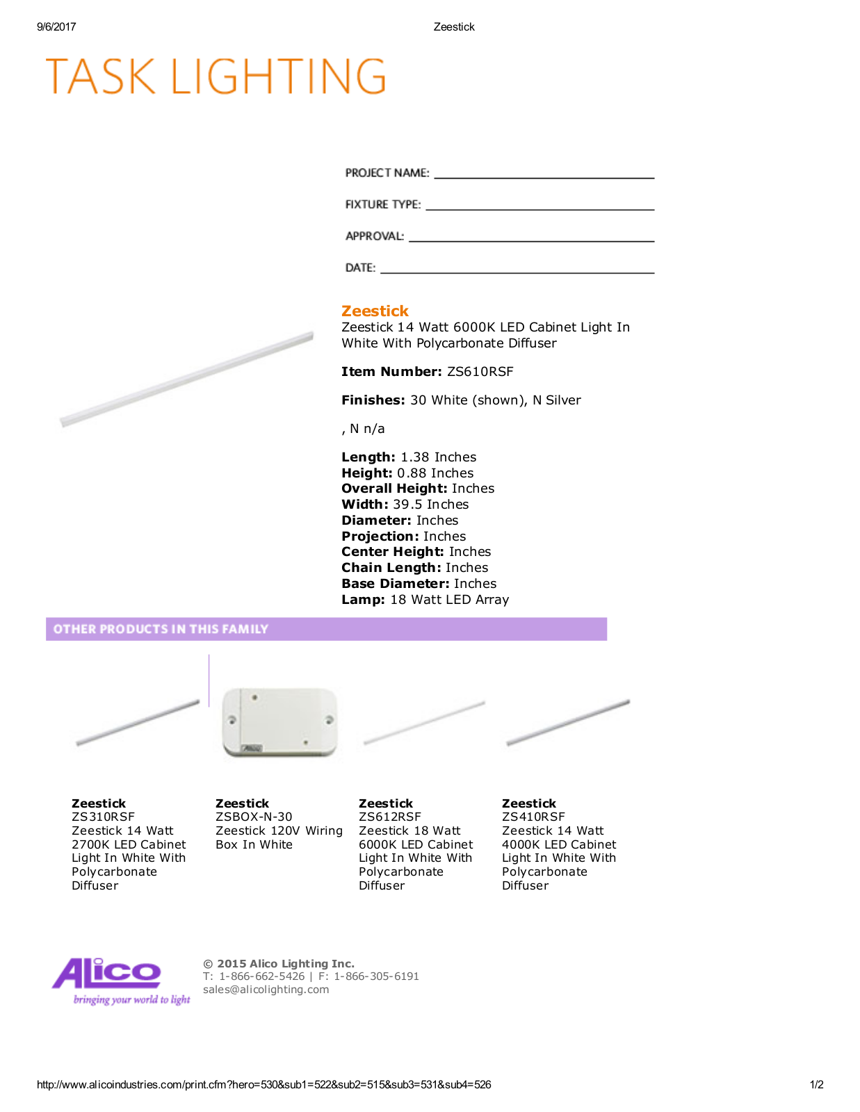 Alico LED1971 Specifications - ManualMachine.com