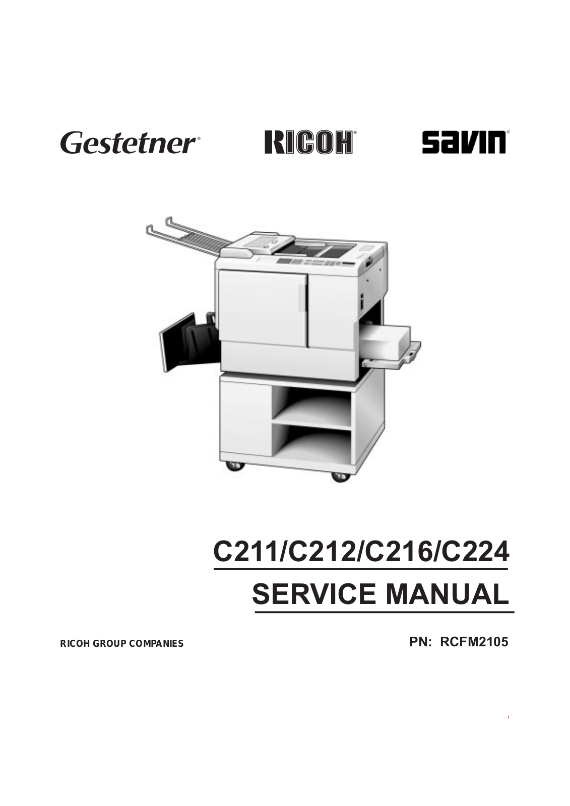 Ricoh C224, C216, C212, C211 Service Manual