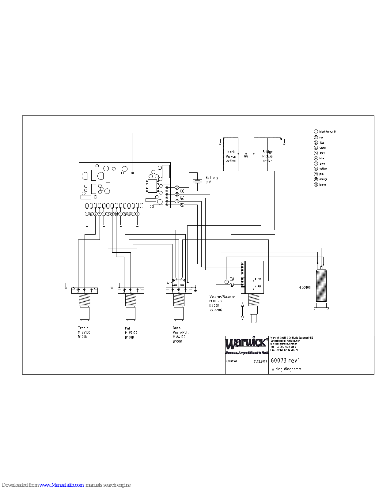 Warwick Vampyre Dark Lord, Vampyre NT Specifications - ManualMachine.com