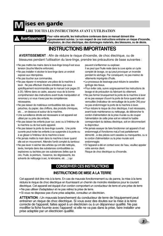 LG FH2B8QDP5, FH2B8TDP5 User manual