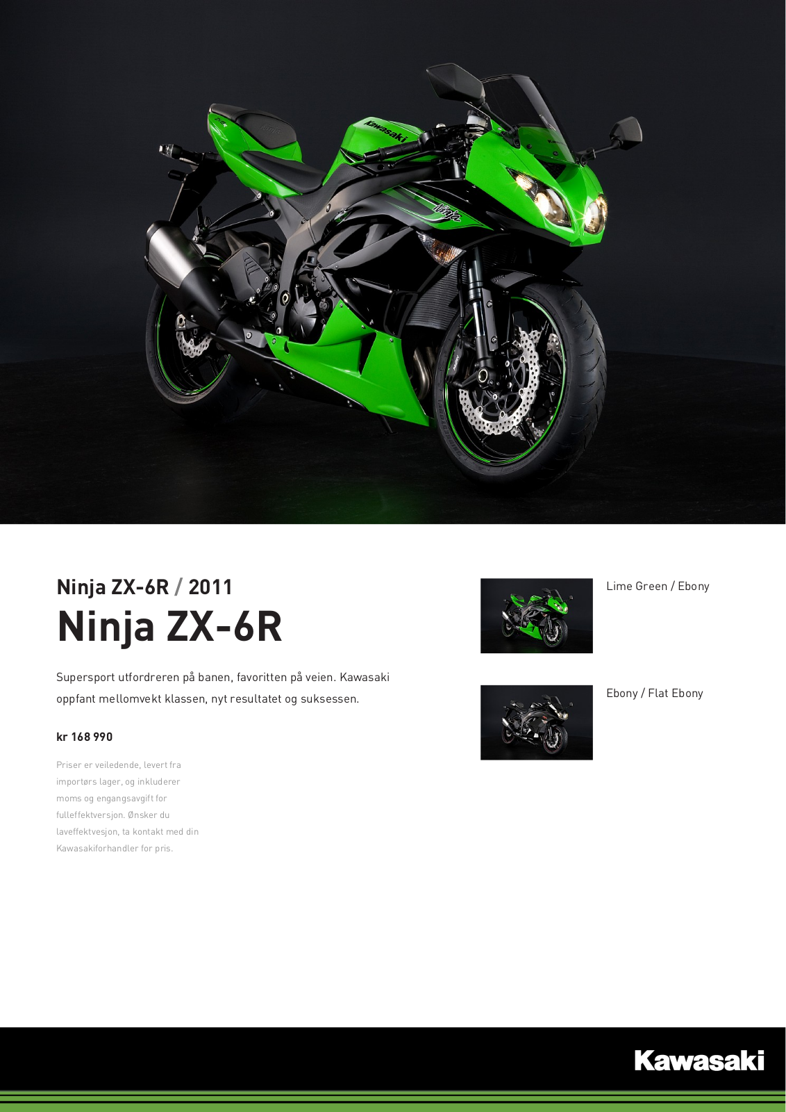 Kawasaki NINJA ZX-6R Brochure