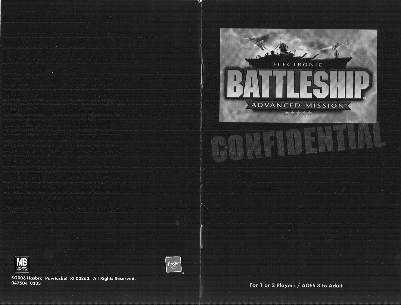 HASBRO Battleship Advanced Mission Electronic 2003 User Manual