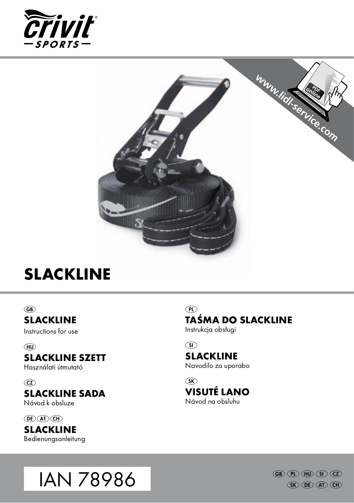 Crivit SL-1530 User Manual