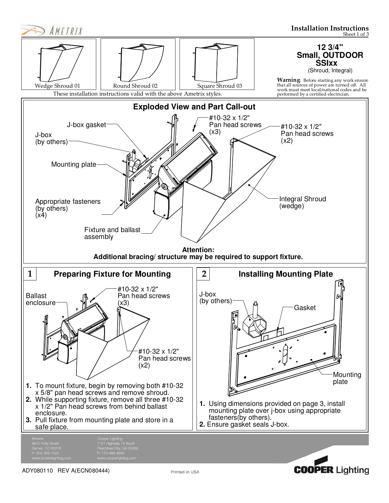 Cooper SSIxx User Manual