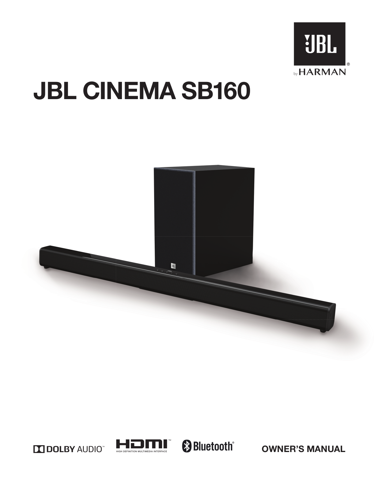 JBL SB160 2.1 User Manual