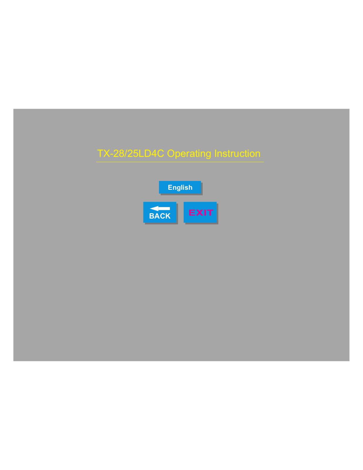Panasonic TX-2825LD4C INSTALLATION INSTRUCTIONS - ManualMachine.com