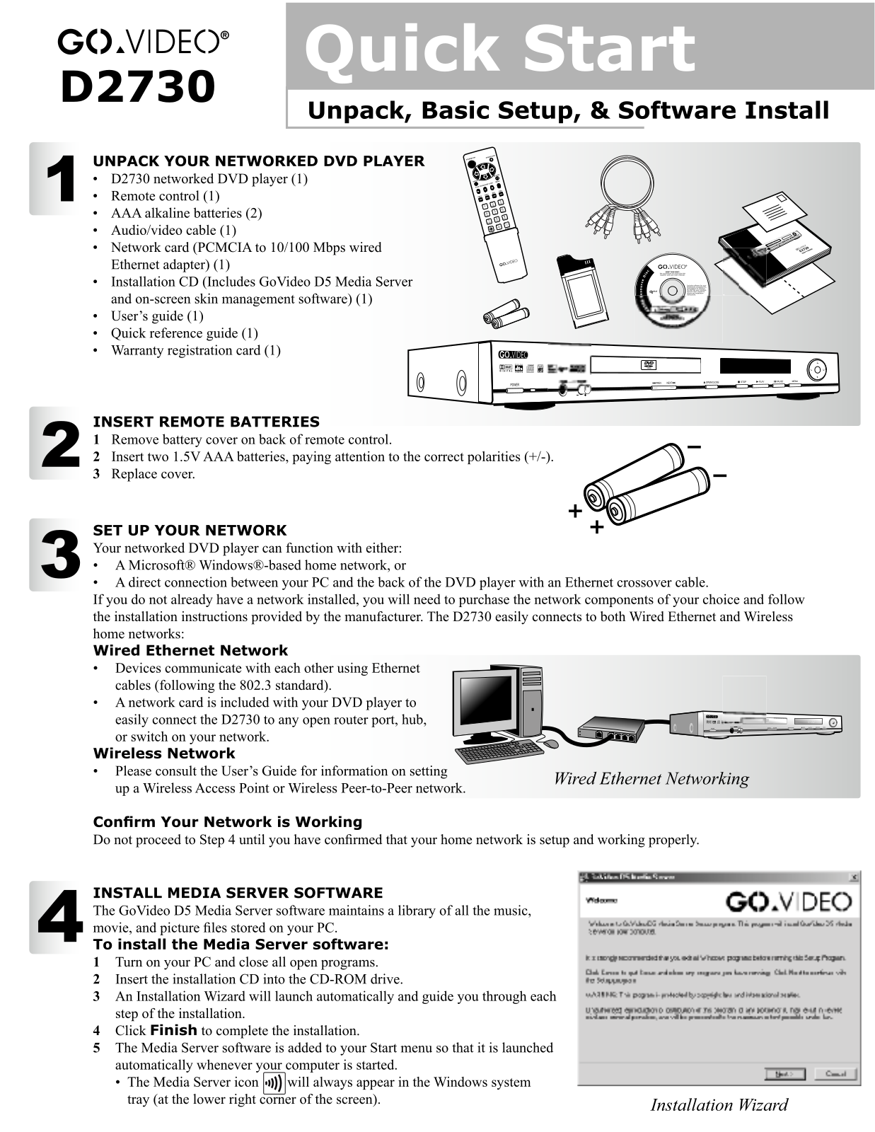 Govideo D2730 User Manual