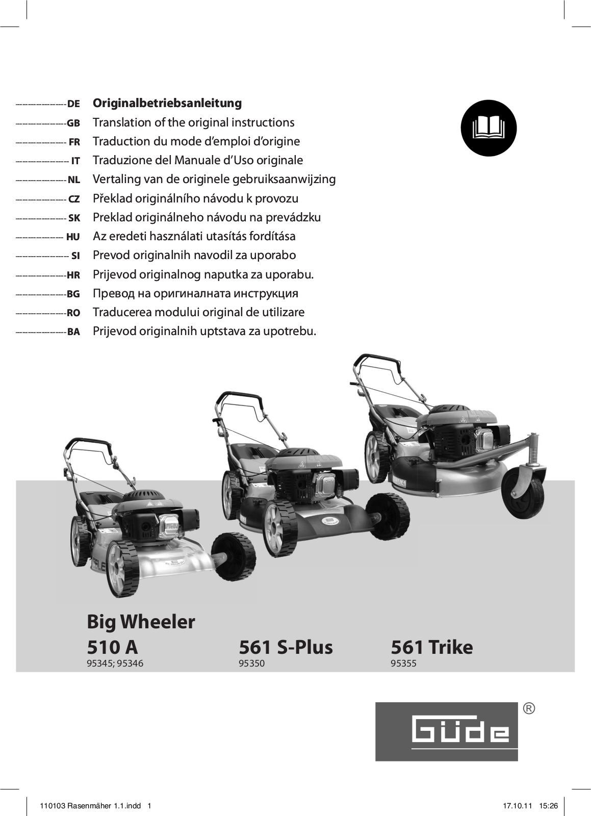 Güde 510 A User Manual