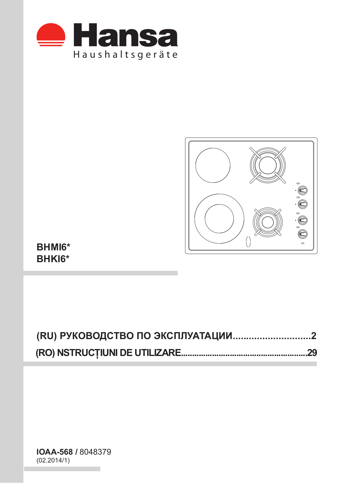 Hansa BHKI63110020 User Manual