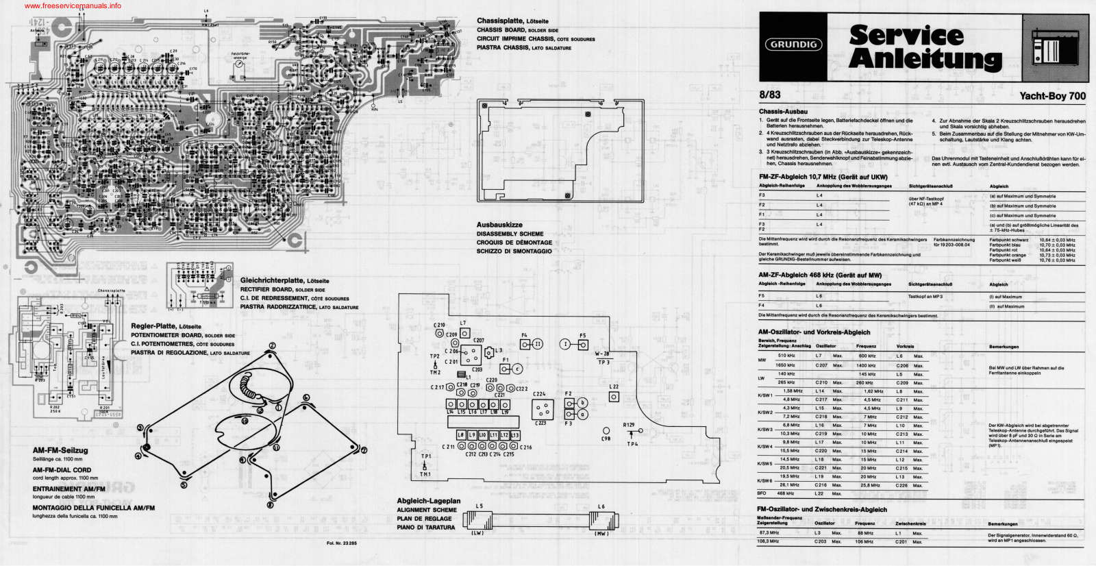 Grundig Yacht-Boy-700 Service Manual