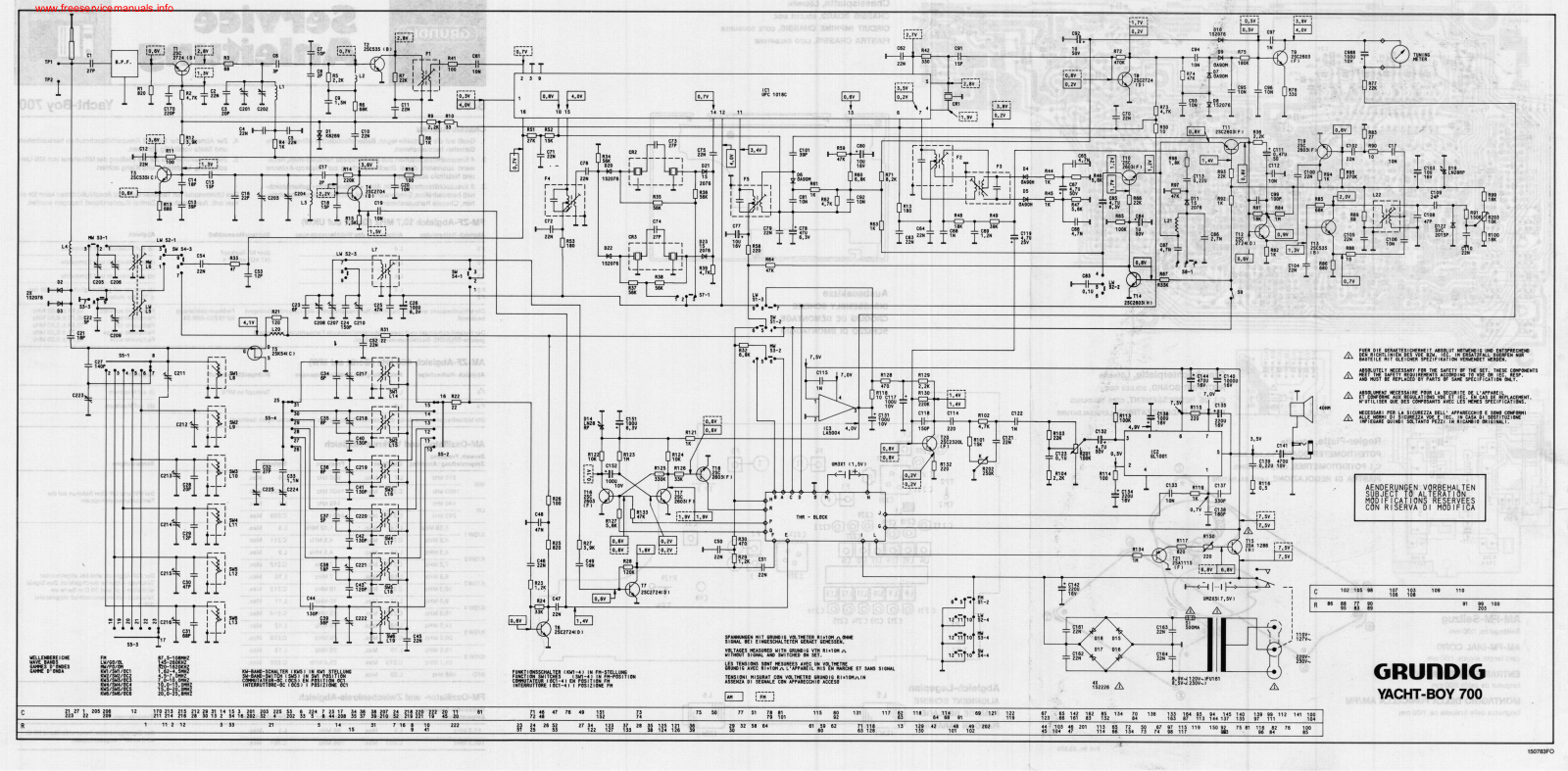 grundig yacht boy 700 service manual