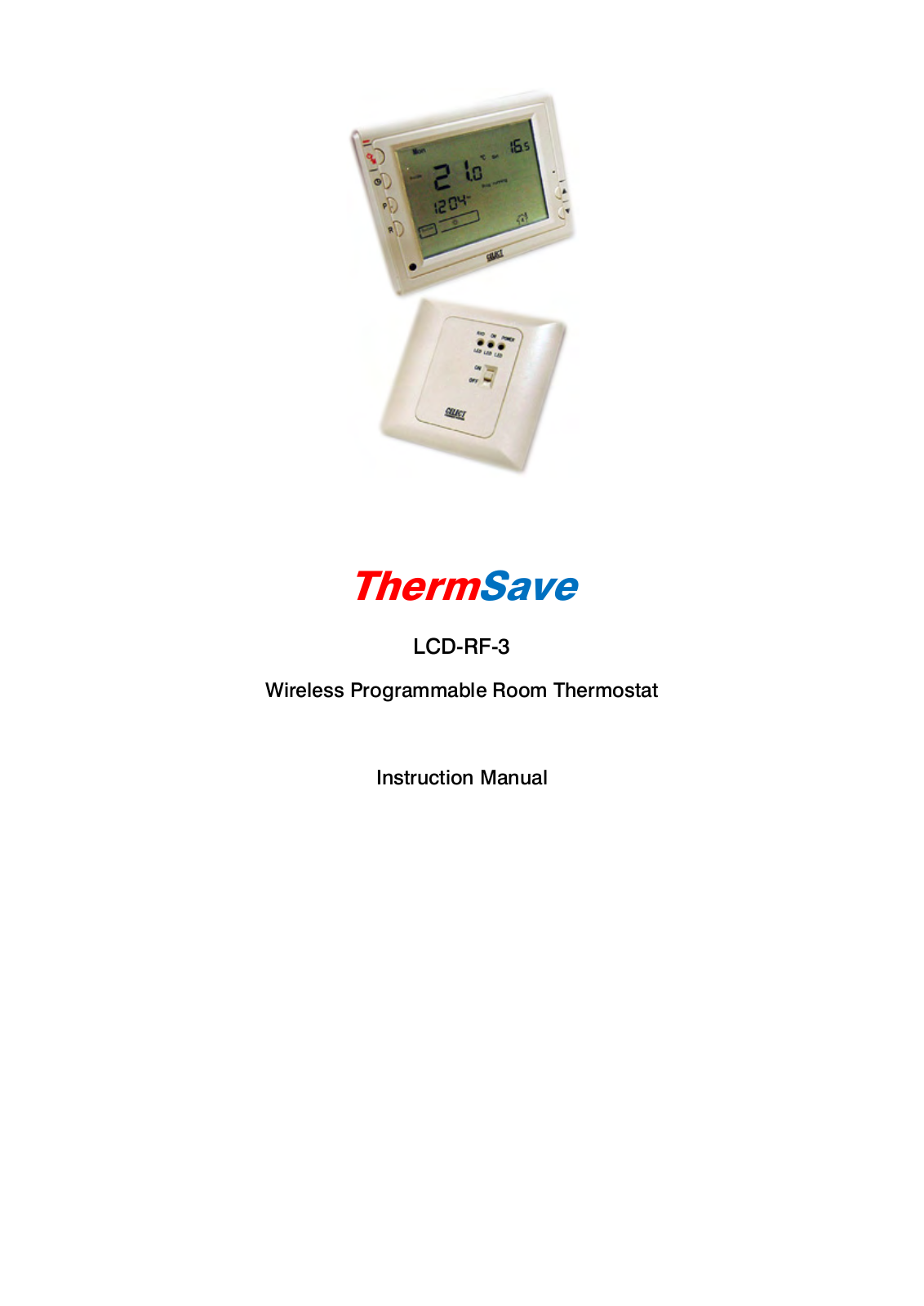 ThermSave LCD-RF-3 Instruction Manual