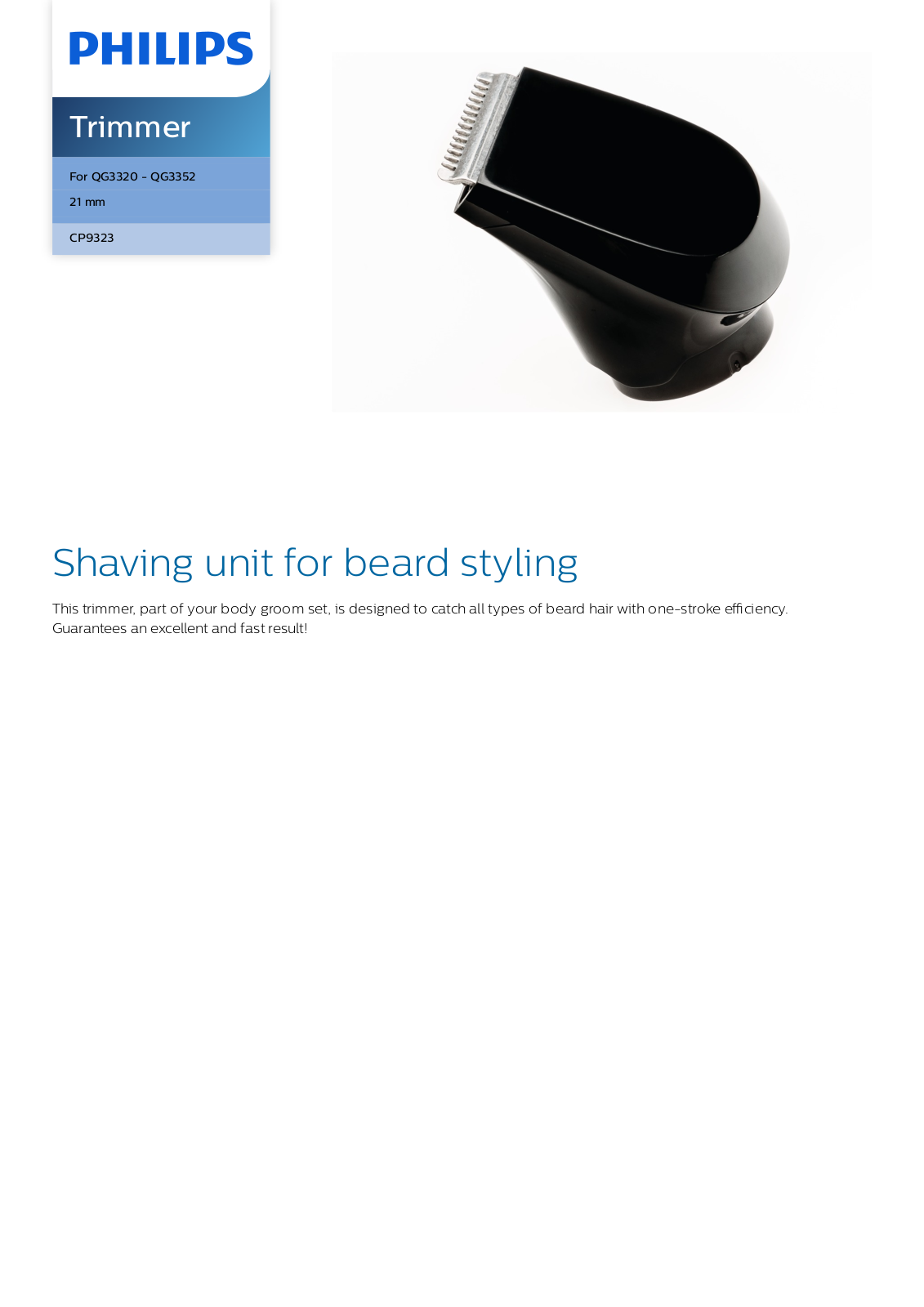 Philips CP9323/01 leaflet - ManualMachine.com