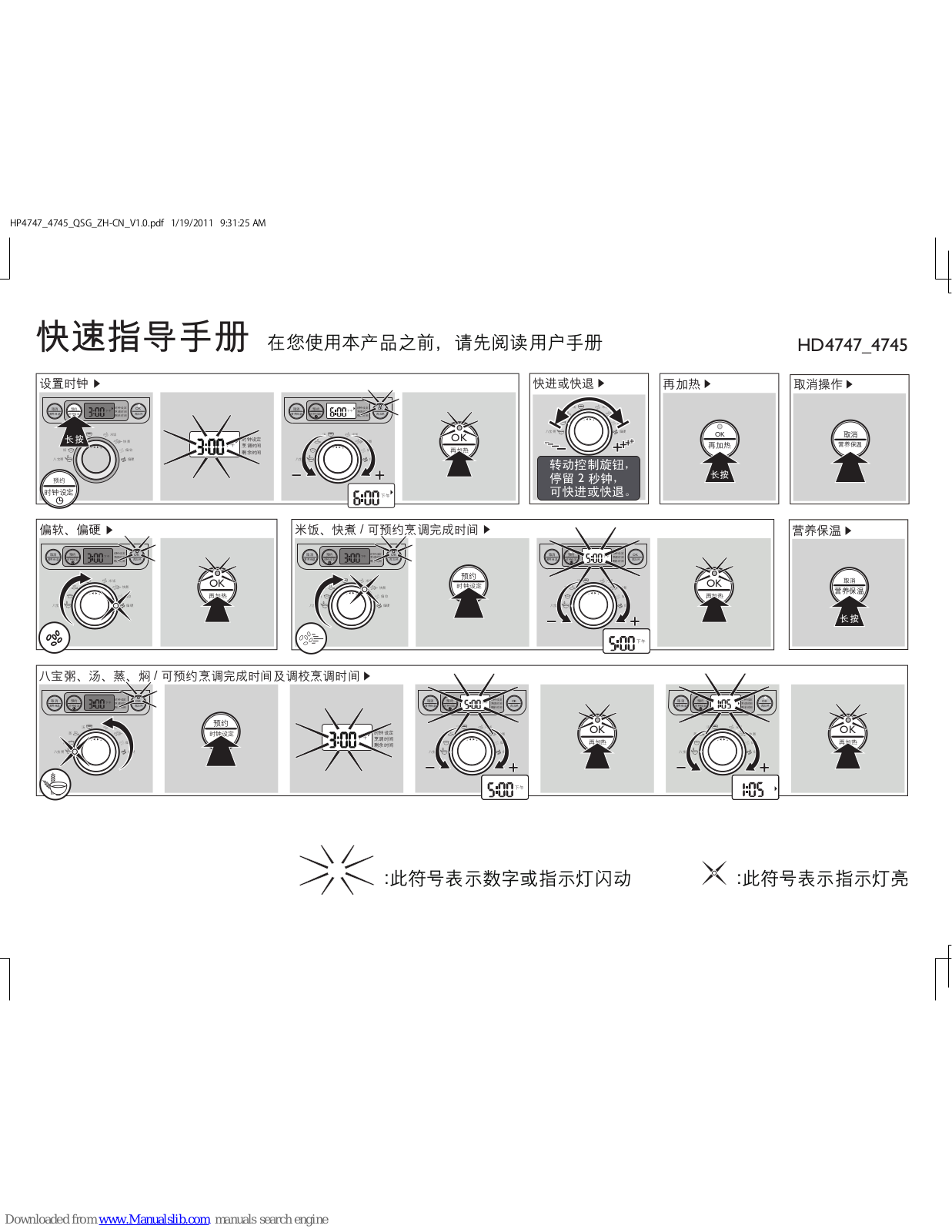 Philips HD4747/03, HD4745/03, HD4747, HD4745 User Manual - ManualMachine.com