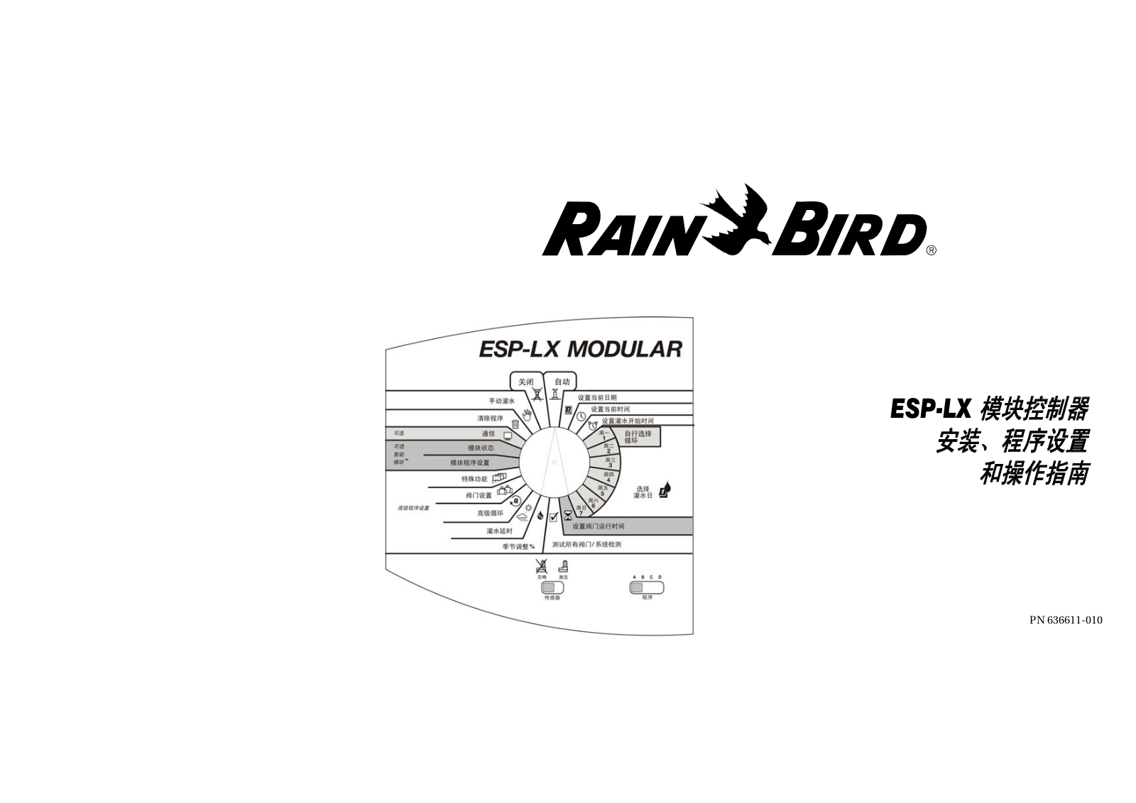 RAIN BIRD ESP-LX Operating Instructions