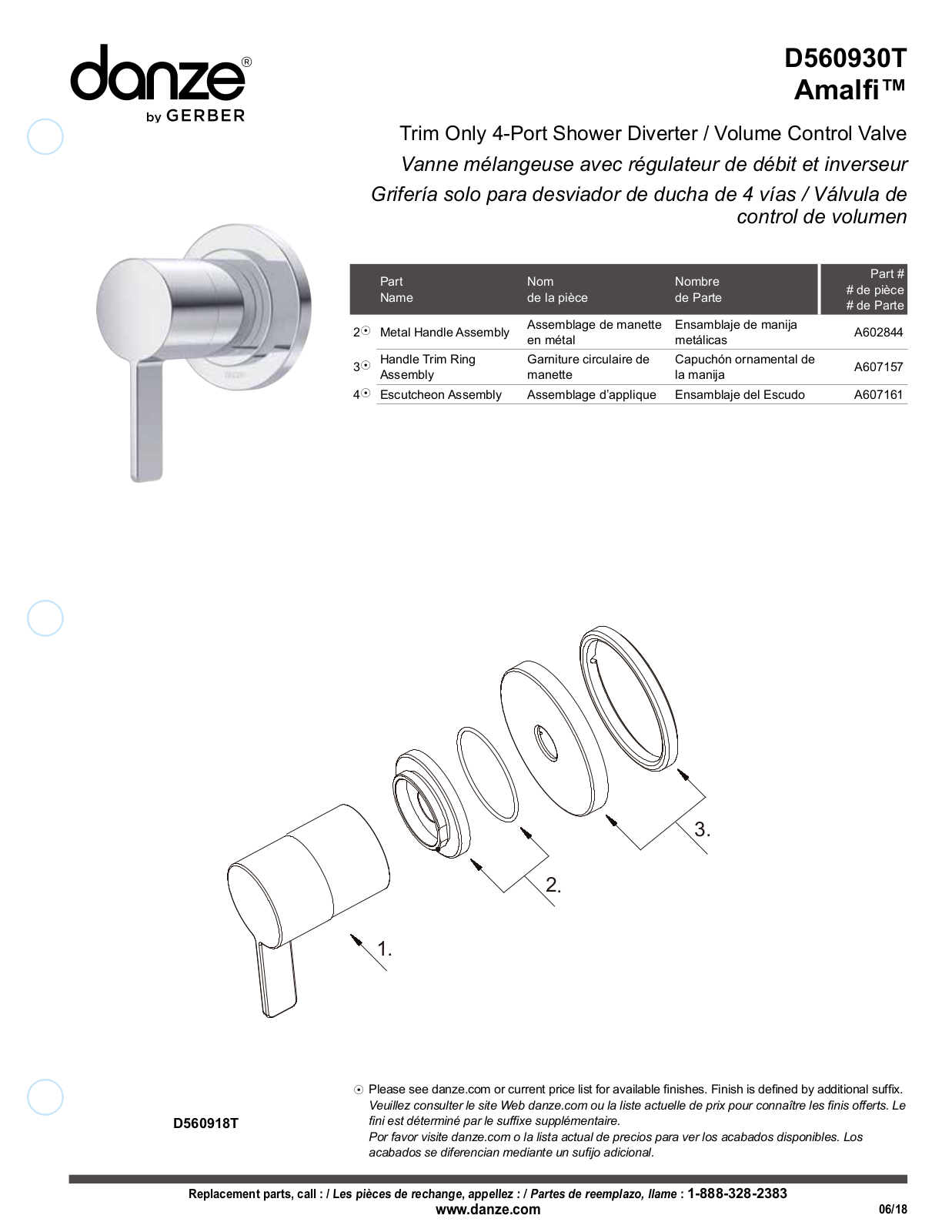 Gerber D560930T, D560930BST, D560930BNT Installation Manual