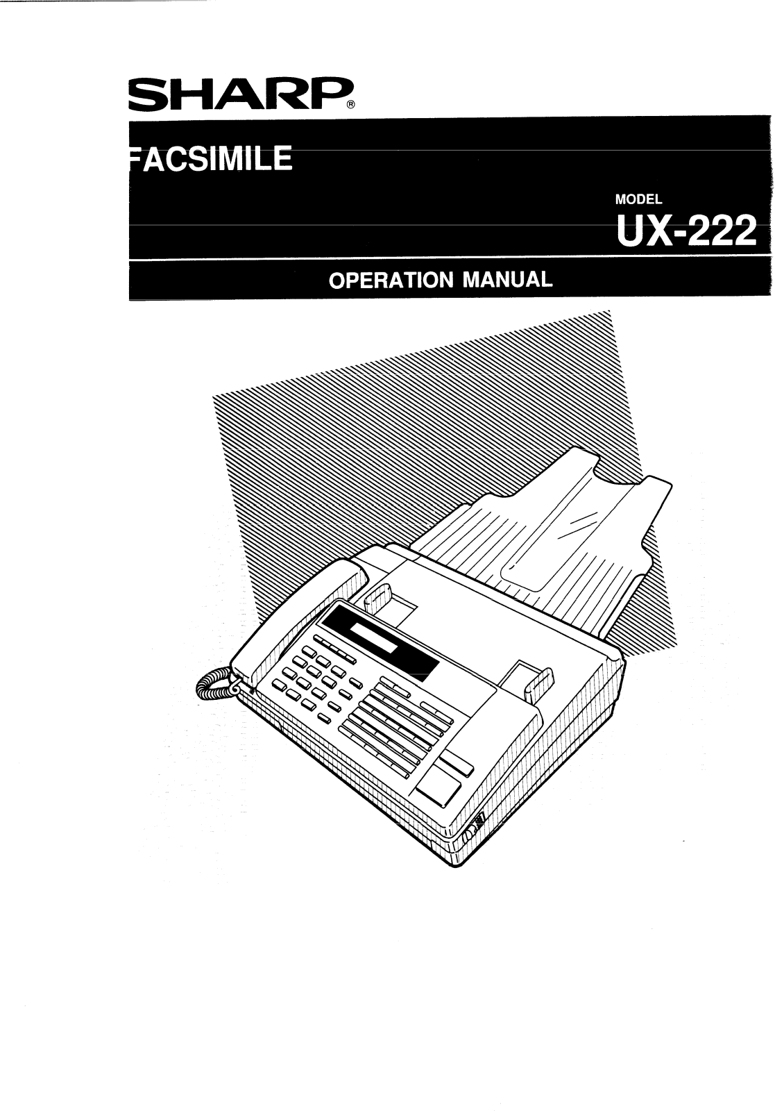 Sharp UX-222 Operation Manual - ManualMachine.com