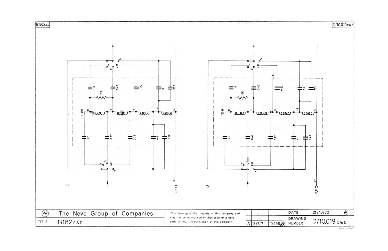 Neve 0182cd User Manual