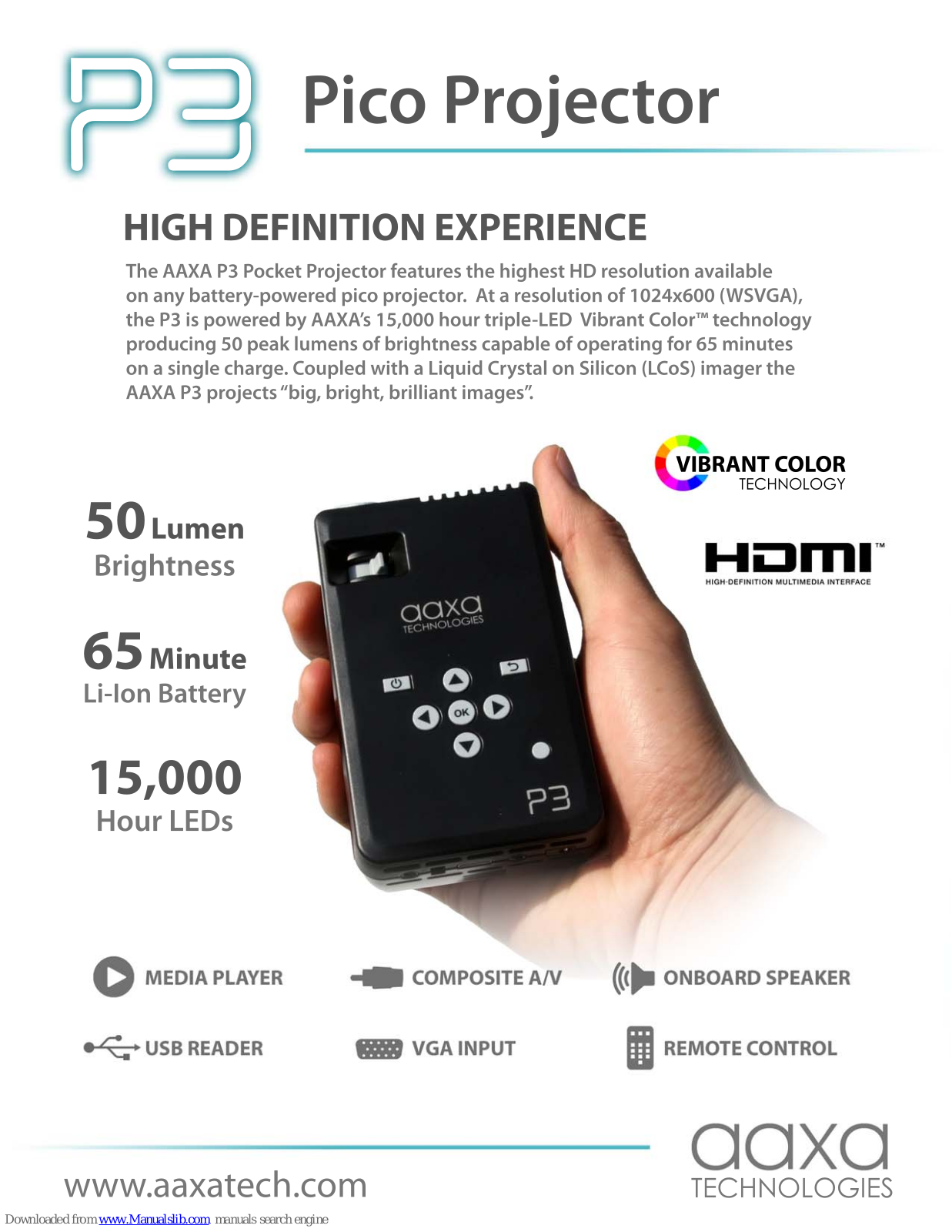 AAXA Technologies P3 Specifications