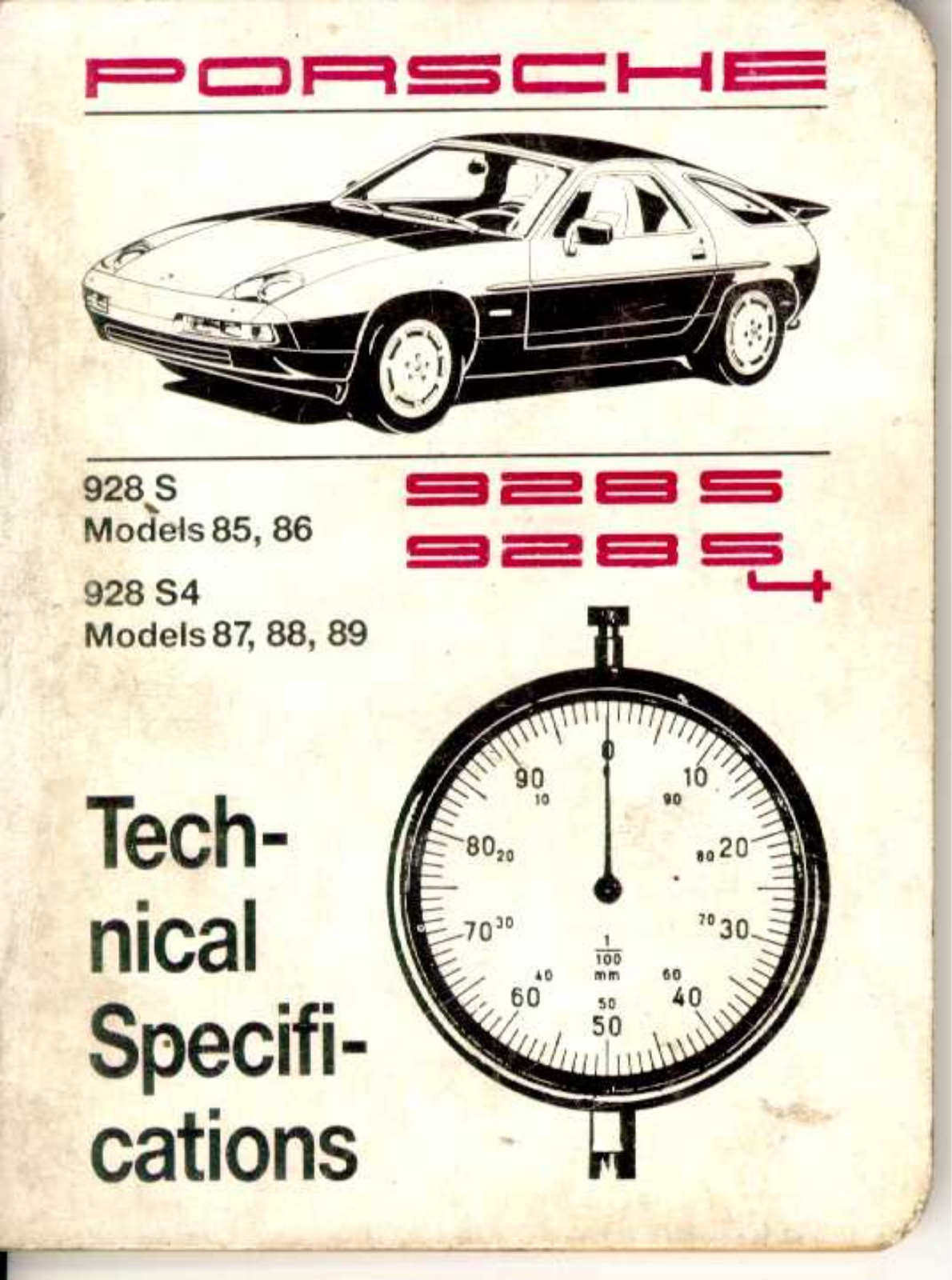 Porsche 928 1985-1989 User Manual