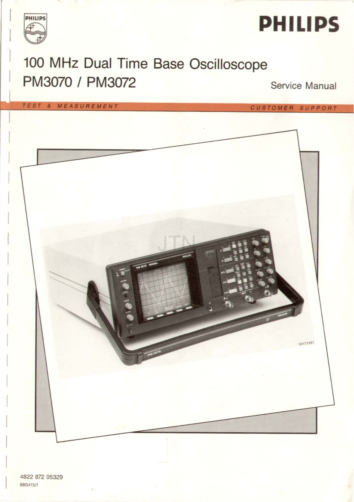 Philips PM-3072, PM-3070 Service Manual