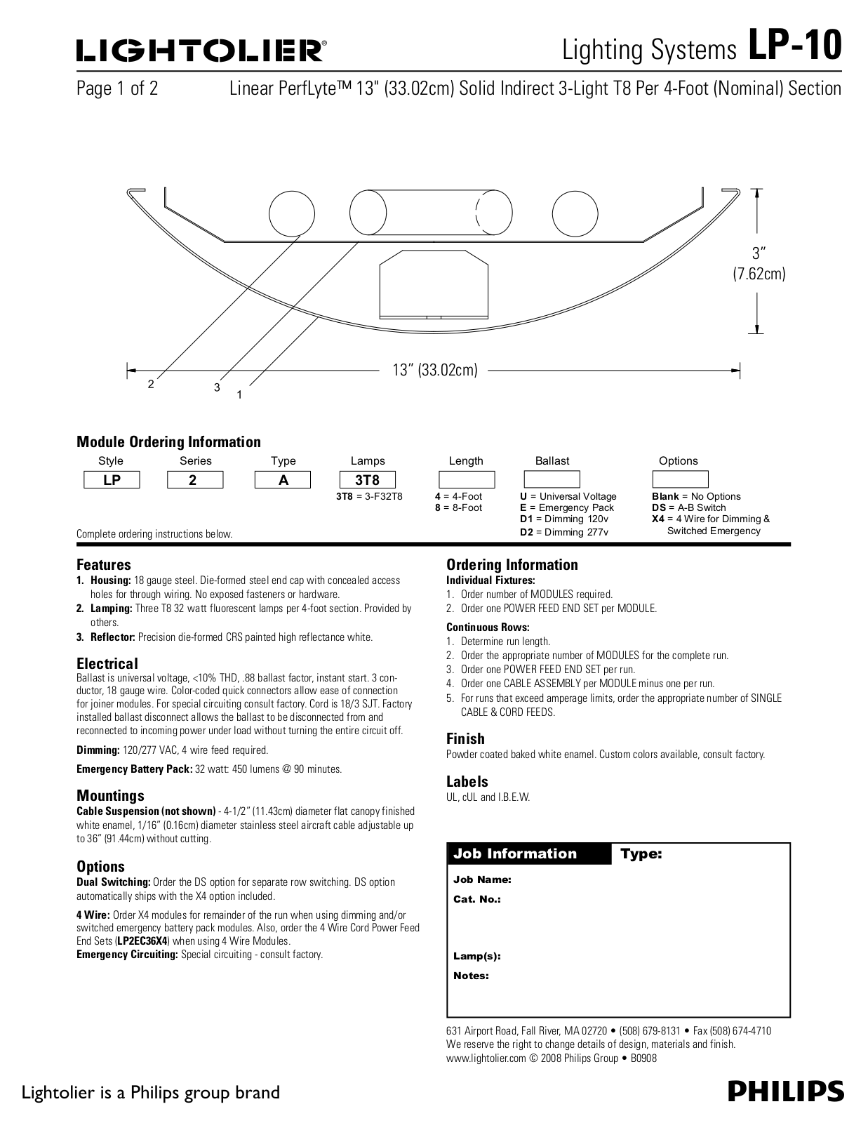 Lightolier LP-10 User Manual